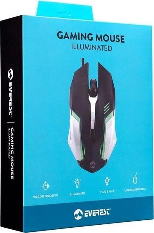 Sm-g72 Usb Aydınlatmalı Oyuncu Mouse Siyah/gümüş
