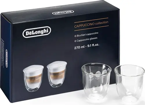 DLSC301 - 6'Lı Çift Cidarlı Cappuccino Bardağı