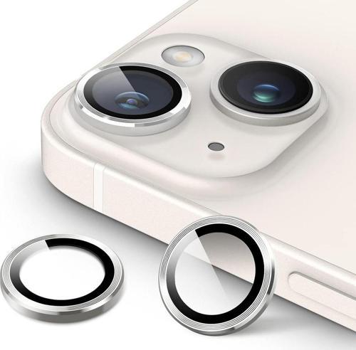 Raze Seri Metal Çerçeveli Kamera Lens Koruyucu Cam - iPhone 14 / 14 Plus Uyumlu
