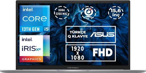 Vivobook 15 i5-1335U 40GB 4TB SSD 15.6" FHD W11P Taşınabilir Bilgisayar X1504VA-NJ104 036