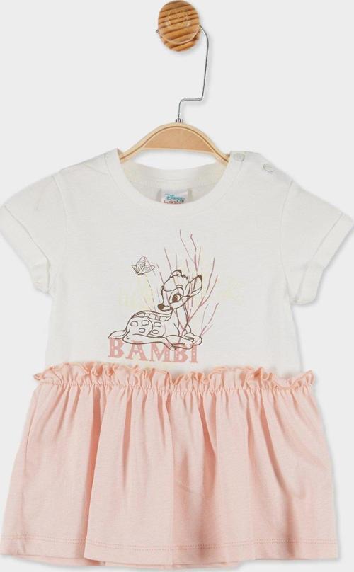 Disney Bambi Lisanslı Kız Bebek Kısa Kol Elbise 20827