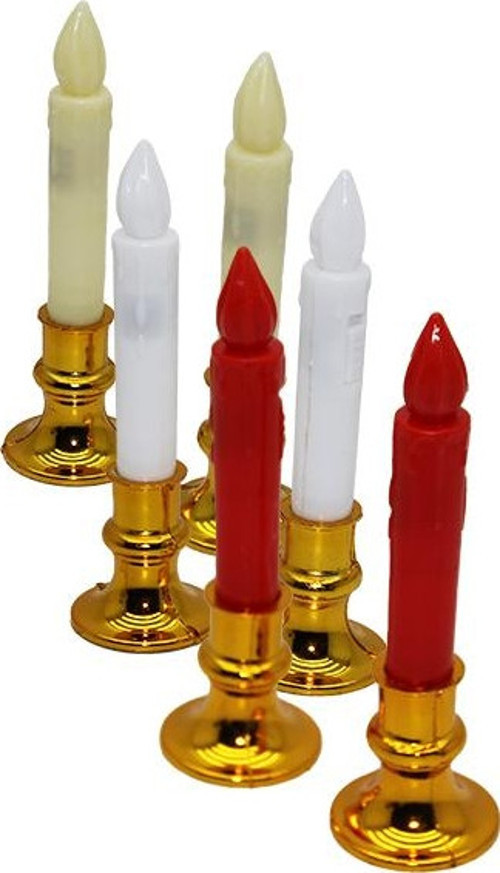 2 PARÇA ŞAMDANLI PİLLİ LED MUM DEKORATİF (3877)