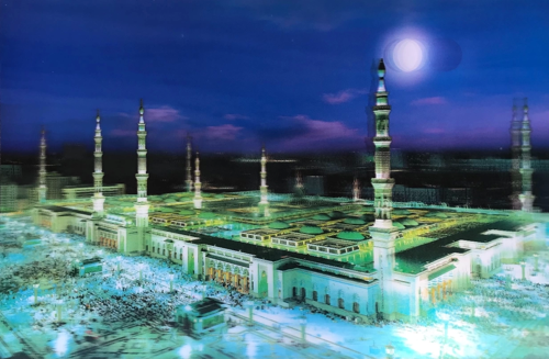 5d Elmas Boyama Ekstra Çözünürlüğe Sahip Medine Resmi Tablosu 40x60 Cm