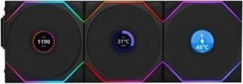 UNI FAN REVERSE TL WIRELESS LCD 3x120mm Si
