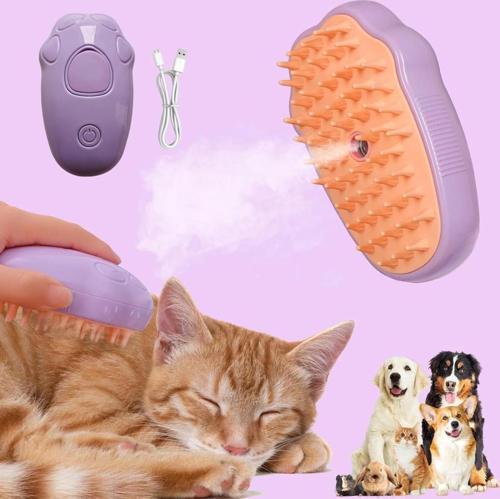 Kedi Patisi Tasarımlı Buharlı Kedi Köpek Tarağı 7x10 Cm