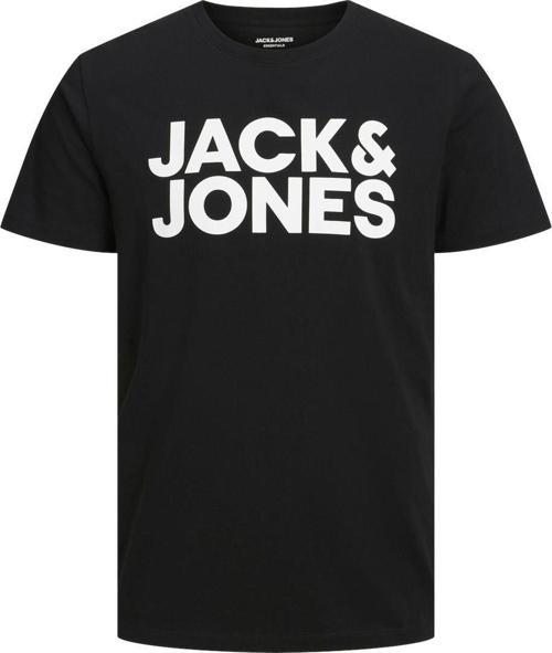 12151955 Jjecorp Logo Tee Ss O-Neck Noos Siyah-Beyaz