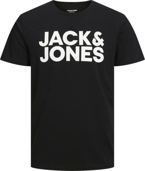 12151955 Jjecorp Logo Tee Ss O-Neck Noos Siyah-Beyaz