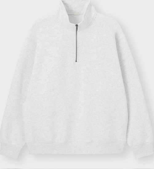Erkek Dik Yaka Fermuarlı Sweatshirt GRİMELANJ