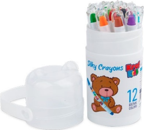 Kids Silky Crayon Yumuşak Uçlu Pastel Boya Seti 12'Li