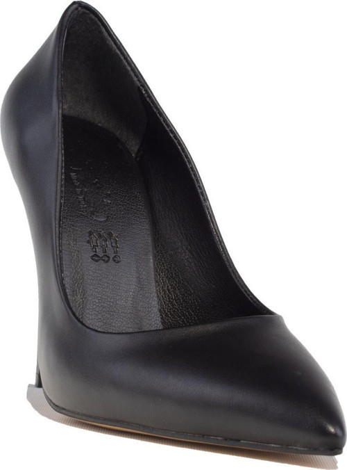 DZA07-388460 Siyah Stiletto Topuklu Kadın Ayakkabı