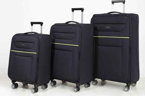 Lacivert Unisex 3'Lü Valiz Seti Fsl0012-2025 4 Tekerlekli
