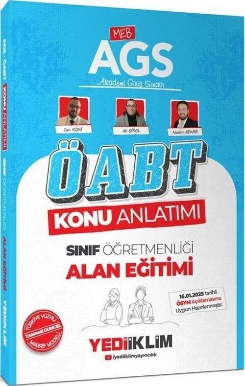2025 MEB AGS ÖABT Sınıf Öğretmenliği Alan Eğitimi Konu Anlatımı Yediiklim Yayınları