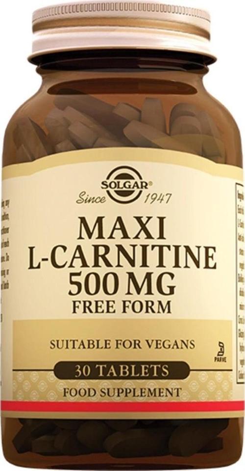Maxi L Carnitine 500 Mg 30 Tablet (Maksi Karnitin)