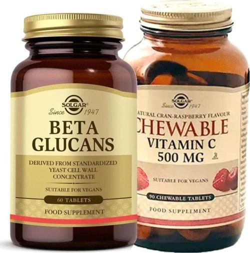 Beta 1.3 Glucans 60 Tb+ Chewable Vitamin-c 500 Mg 90 Tablet
