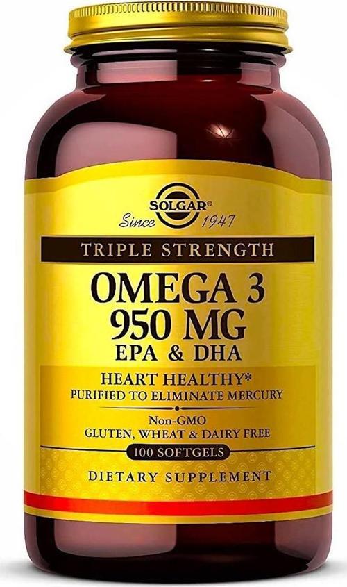 , Omega-3, Epa & Dha, Triple Strength, 950 Mg, 100 Softgels