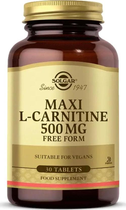 Vitamin Maxi L-Carnitine 500 Mg 30 Tablet