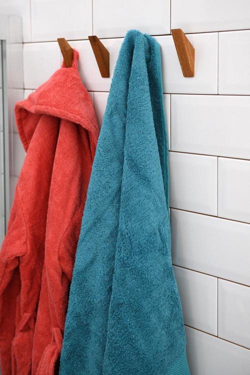 Banyo Askısı Yapışkanlı 4'Lü Ahşap Askılık