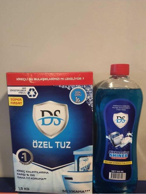 Bulaşık Makinesi Tuzu 1500 Gr + Parlatıcı 500 Ml 2Si 1 Arada