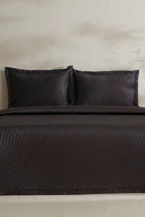 Alice Çift Kişilik Yatak Örtüsü Seti Antrasit