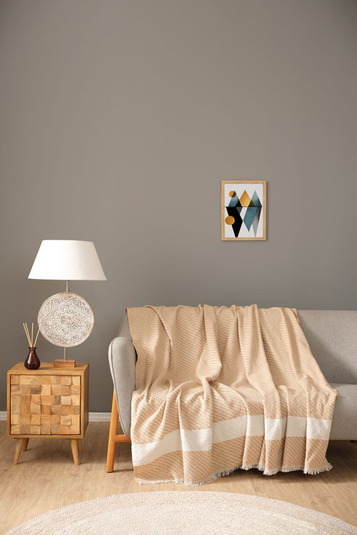 2 Adet Karaca Home Wilma Bej Koltuk Örtüsü 170x210 cm