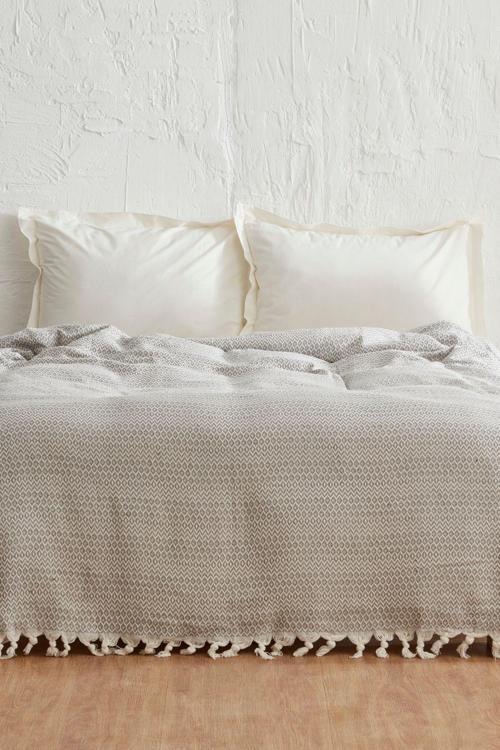 Levi Açık Gri Çift Kişilik Pike