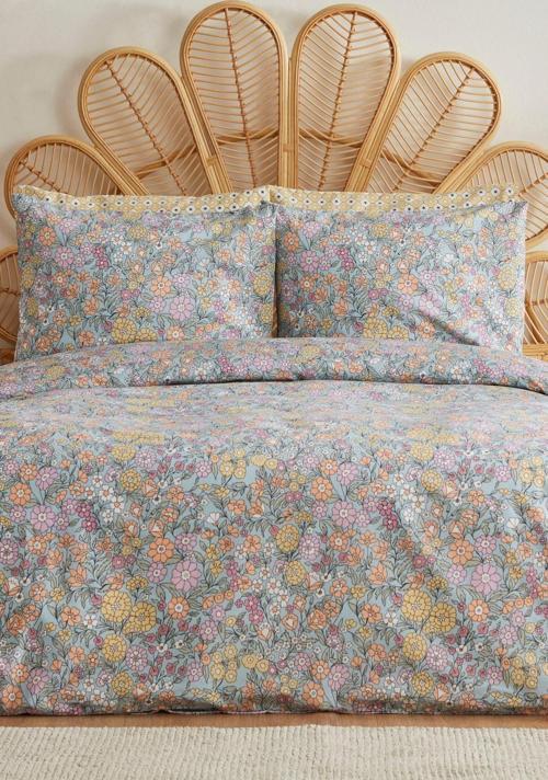 Mix and Match Emma Çift Kişilik Nevresim Mavi