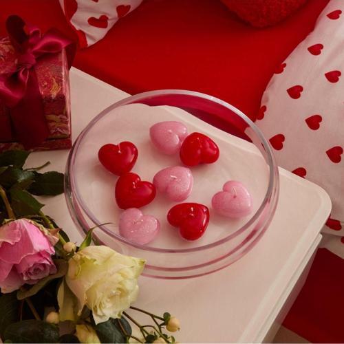 Amour Kalpli Yüzen Mum Kırmızı