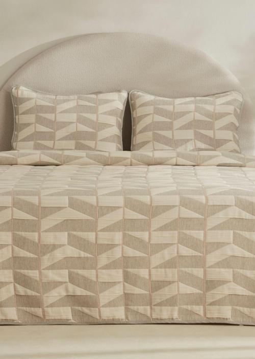 Estella Çift Kişilik Yatak Örtüsü Seti Açık Gri