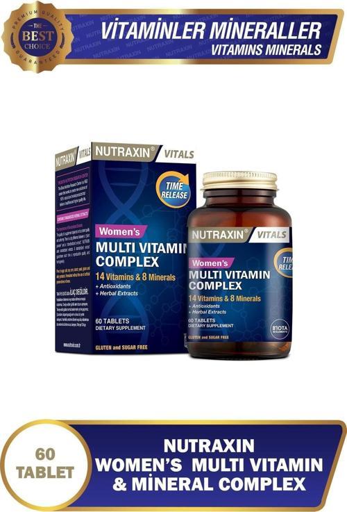 Multivitamin Kadın, Multivitamin & Mineral Complex 60 Tablet