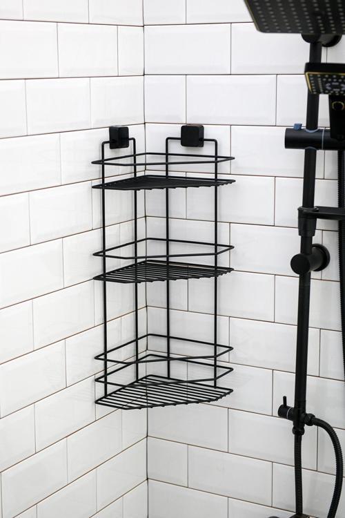 Ömür Boyu Paslanmaz Yapışkanlı Banyo Rafı, Banyo Düzenleyici, Banyo Organizer, Şampuan Rafı