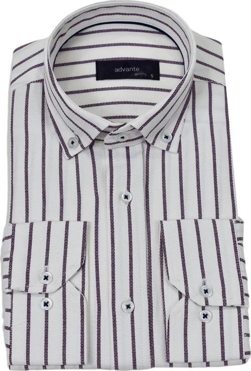 Erkek Klasik Çizgili Tek Cepli Gömlek BGL-ST03907