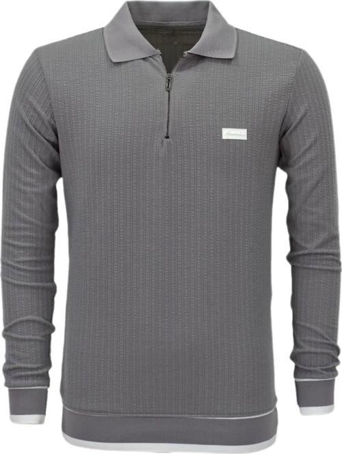 Erkek Spor Mevsimlik Polo Yaka Sweatshirt BGL-ST03932