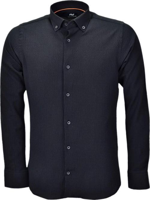 Erkek Silim Fit Spor Gofre Uzun Kol Gömlek BGL-ST03898