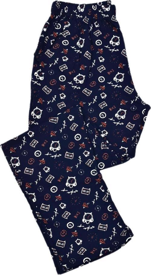 Kadın Tek Penye Pijama Alt Baskılı BGL-ST03953