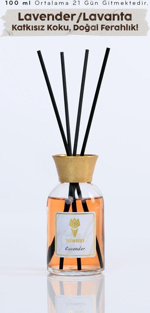 Lavender Lavanta Kokusu Çubuklu Oda Kokusu Bambu Kokusu Dolap Kokusu Ev Kokusu Oda Parfümü 100Ml