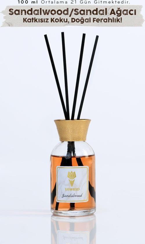 Sandal Ağacı Kokusu Çubuklu Oda Kokusu Bambu Kokusu Dolap Kokusu Banyo Ev Kokusu Oda Parfümü 100Ml