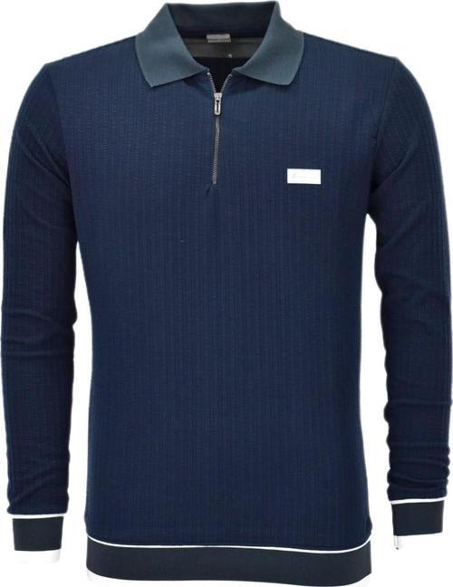 Erkek Spor Mevsimlik Polo Yaka Sweatshirt BGL-ST03932