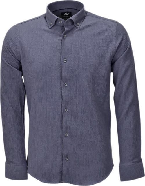 Erkek Silim Fit Spor Gofre Uzun Kol Gömlek BGL-ST03898