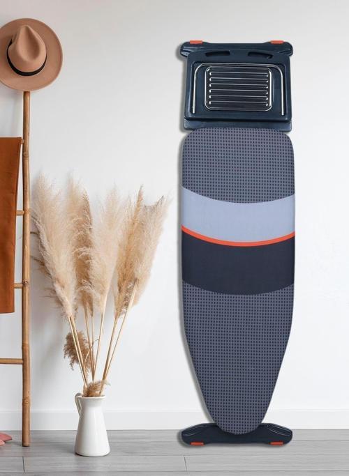Premium A Kalite Krom Ütü Masası Ömür Boyu Kırılmaz Kalın Borulu Isıya Dayanıklı Pamuklu 43X125Cm