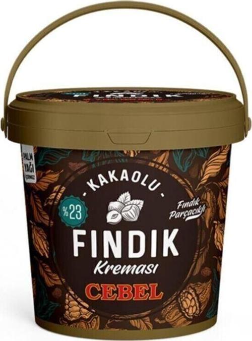 Fındık Parçacıklı %23 Fındık Oranlı Kakaolu Fındık Kreması 900 gr Kova