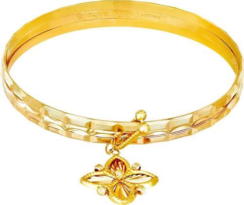 30 Gr  22 Ayar Altın Taraklı Baget Charm Bilezik 