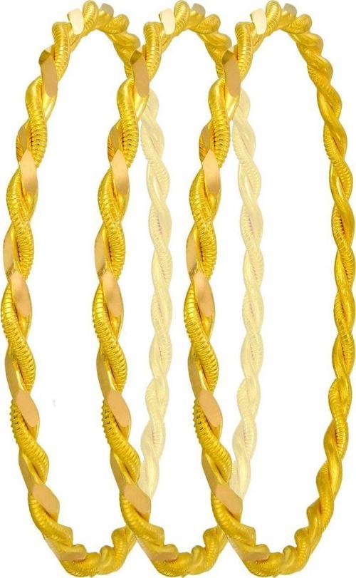 150(3*50) gr(gram) 22 Ayar İşçiliksiz Paftalı Burma Bilezik