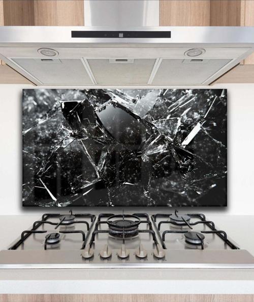 Ankastre Arkası Koruyucu Cam Tablo Ocak Arkası Cam Tablo Mutfak Duvar Tablosu Dekoratif