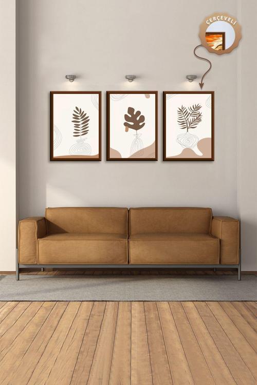 3Lü Tablo Dekoratif Tablo Mutfak Duvar Tablosu Seti Yatak Odası Tablo Seti Salon Tablo Modern Tablo