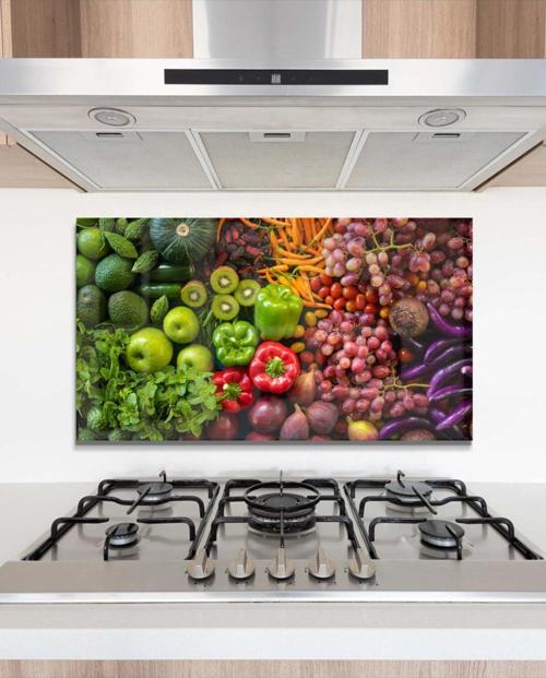 Ankastre Arkası Koruyucu Tablo Ocak Arkası Koruyucu Cam Tablo Modern Tablo Mutfak Duvar Tablosu