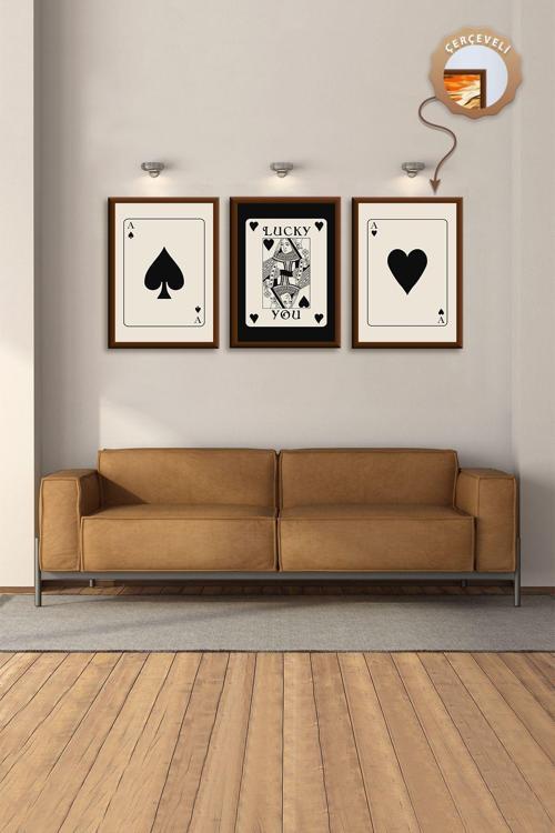 3Lü Tablo Seti Manzara Tabloları Ahşap Tablo Salon Tablosu Dekoratif Tablo Soyut Tablo Büyük Tablo