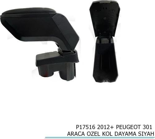 Peugeot 301 Uyumlu Araca Özel Kol Dayama Siyah 2012+ Parça
