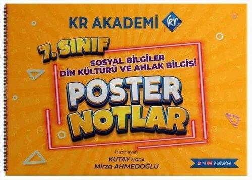 7.Sınıf Sosyal Bilgiler Din Kültürü ve Ahlak Bilgisi Poster Notlar