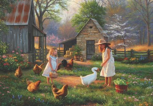 Çiftlikte Akşamüstü 500 Parça Puzzle