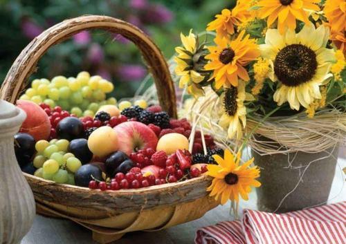 Ks Puzzle KS Games Fruit And Sunflower 1000 Parça Puzzle